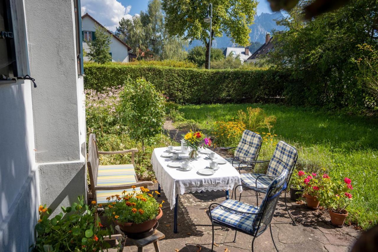 Füssen Landhauswohnung Mit Wildromantischem Garten מראה חיצוני תמונה